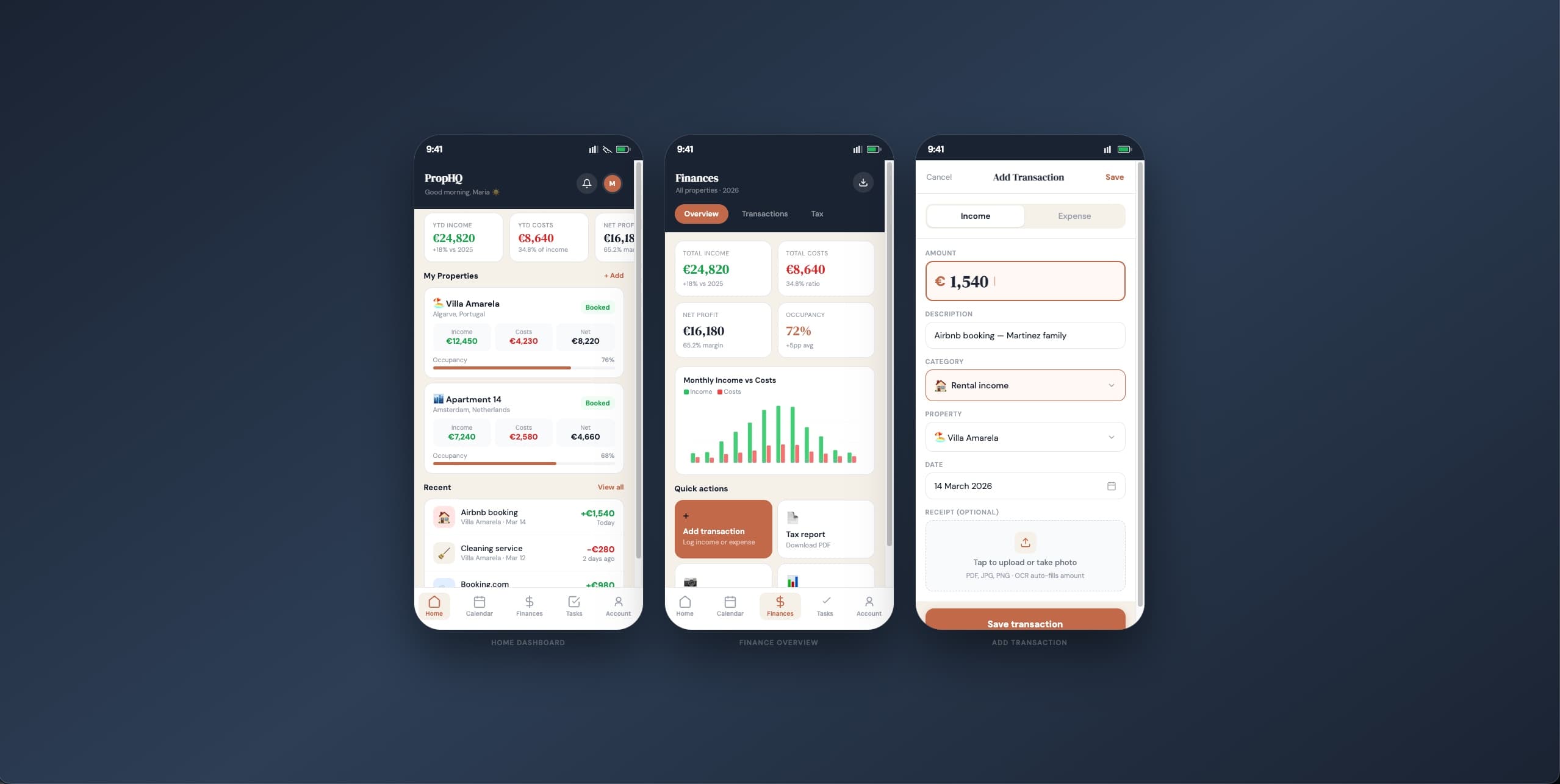 Onboarding flow screen